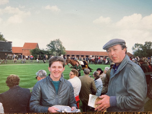 Paul Rogan and youngest brother Newmarket Race Course 1987