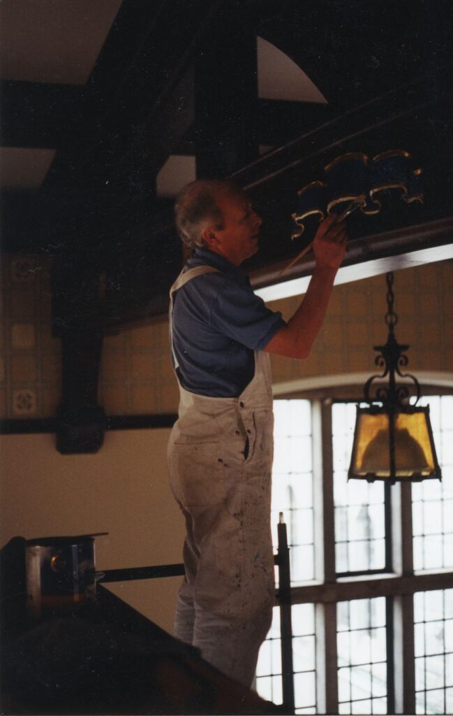 Paul Rogan at UBC Painting Library 1999