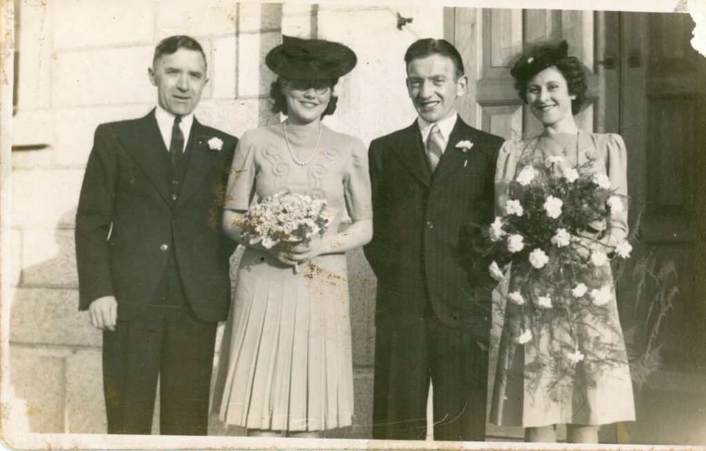 George and Mary Rogan on their wedding day