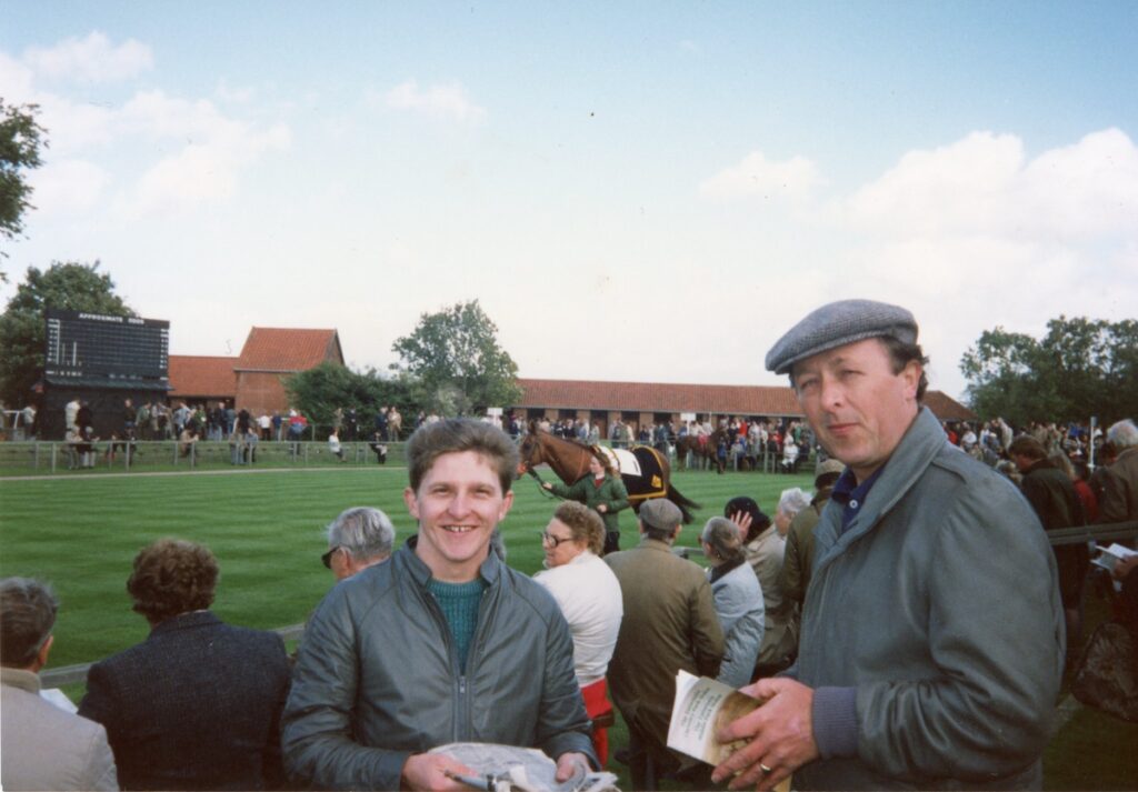 Paul Rogan and youngest brother Newmarket Race Course 1987