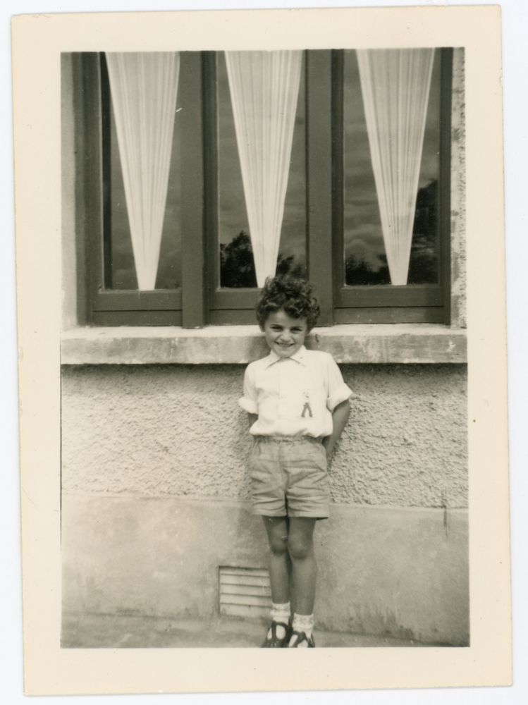 Pearse at 3 years old, outside home Co. Mayo c. 1953-54
