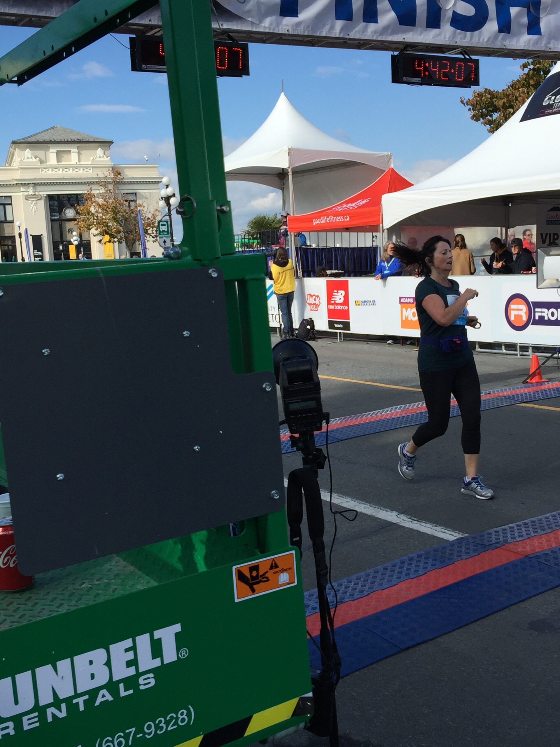 Daughter Ruth completing half Marathon In Victoria BC 2017