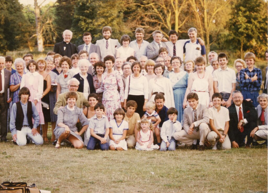 Hughes Family Gathered for Bill and EIleens 25th Anniversary Dublin 1984