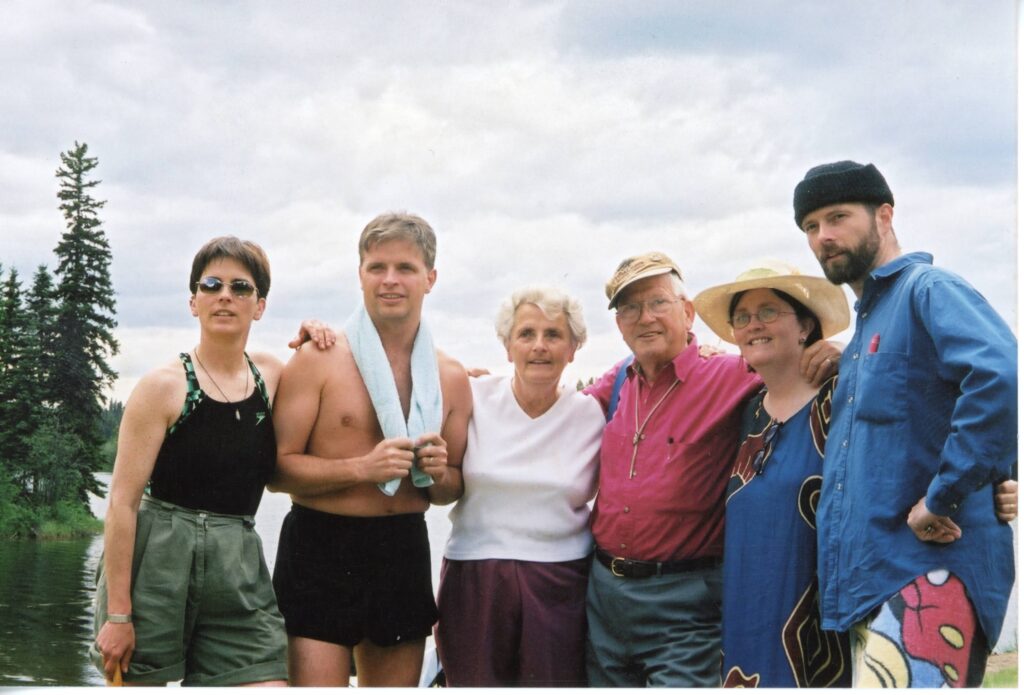 Family Gathered for Wedding 2001 Berman Lake,BC