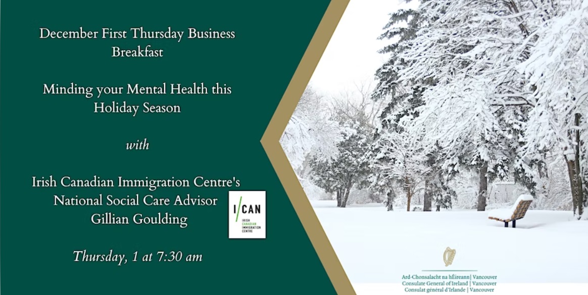 First Thursday Business Breakfast - Minding Your Mental Health this Holiday Season - December 1