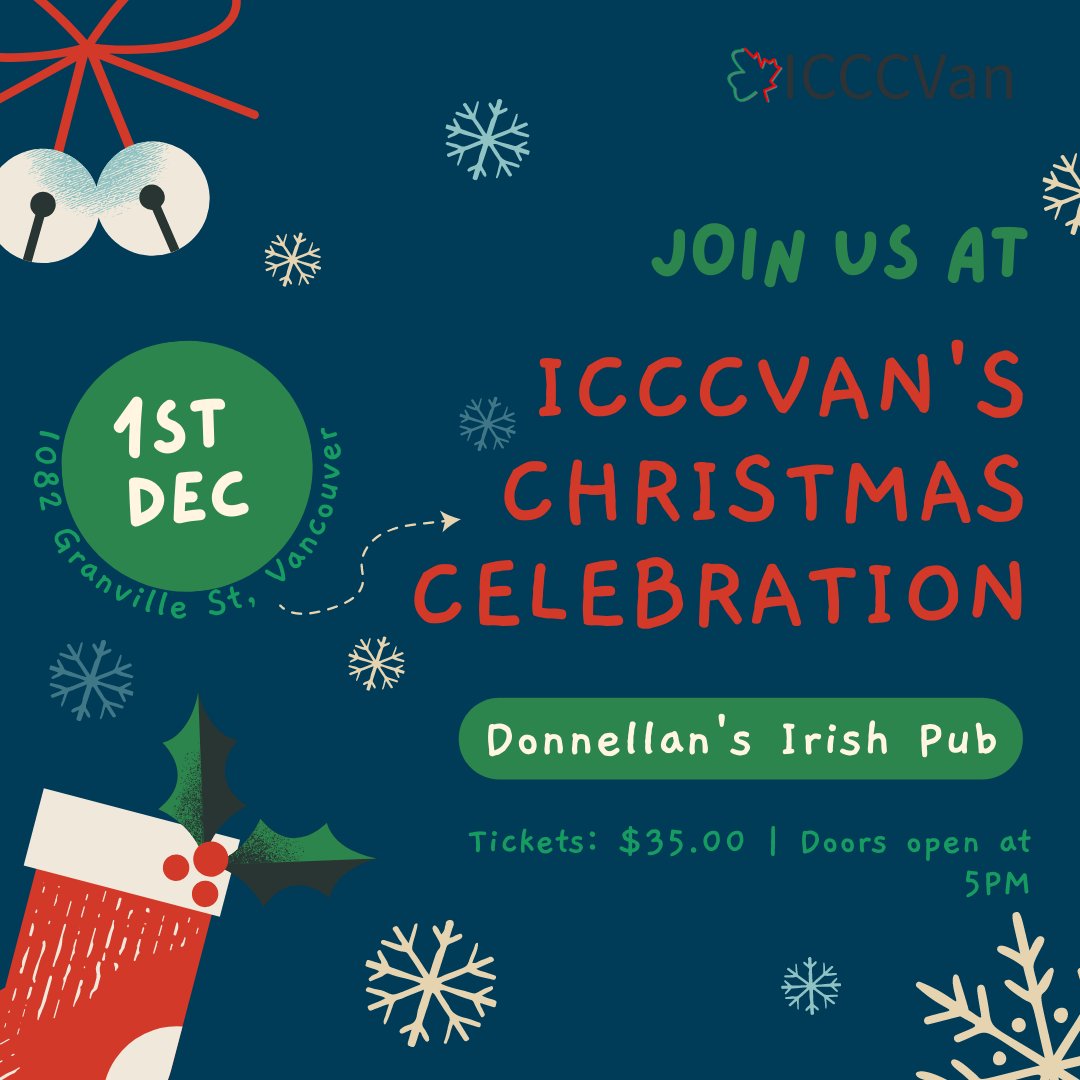 ICCCVAN Annual Christmas Celebration - DEC 1
