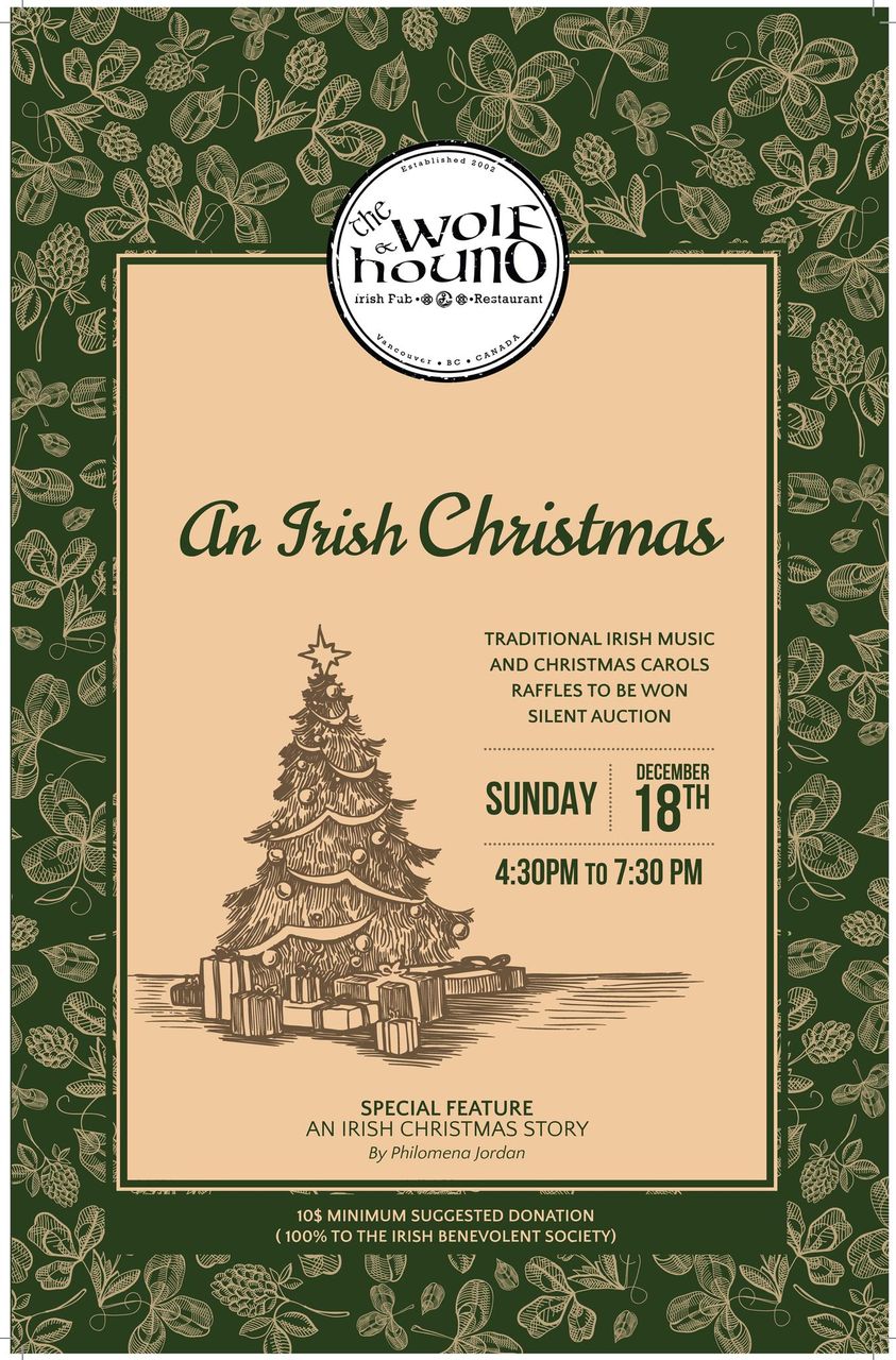 An Irish Christmas: Fundraiser for the Irish Benevolent Society of B.C - DEC 18