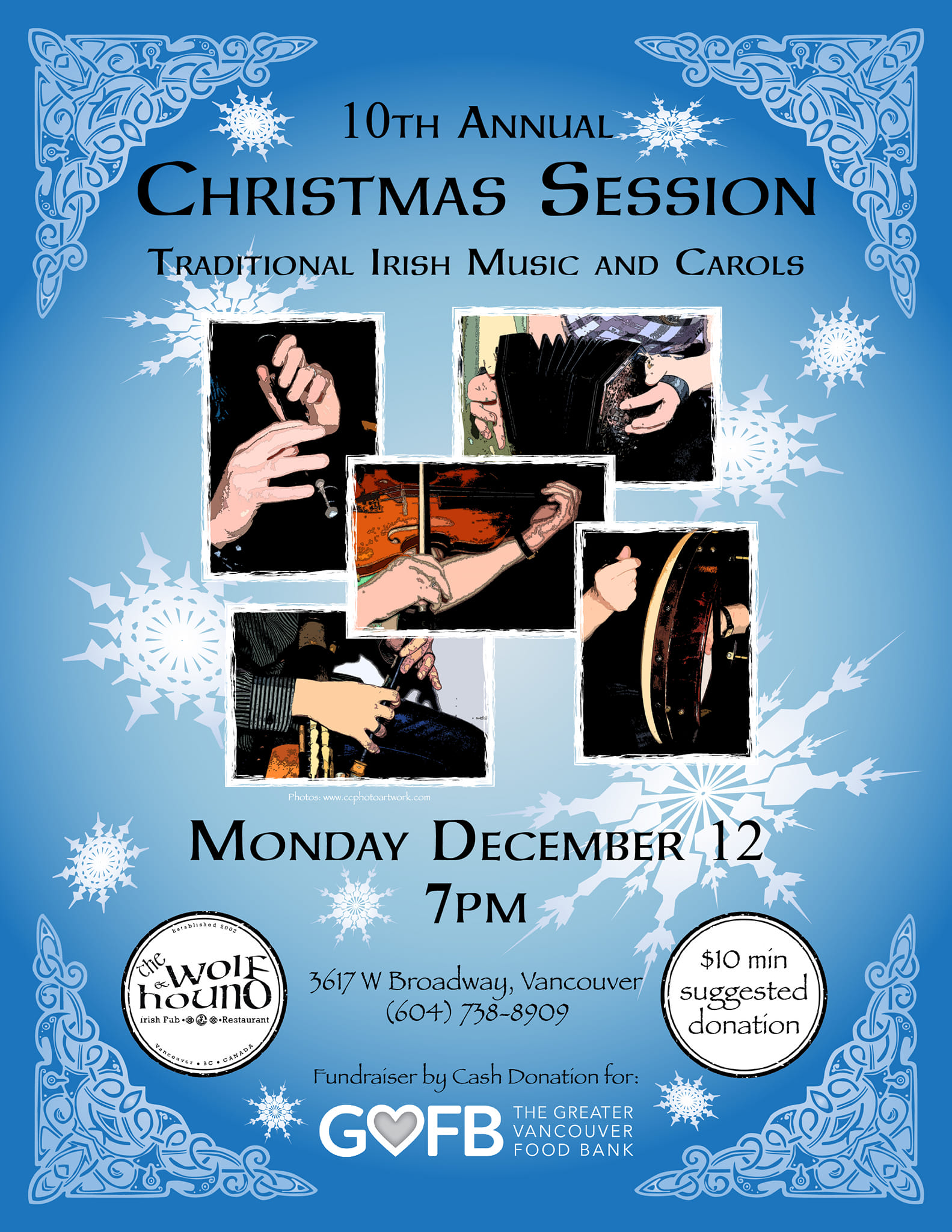 10th Annual Christmas Session at The Wolf and Hound - DEC 12